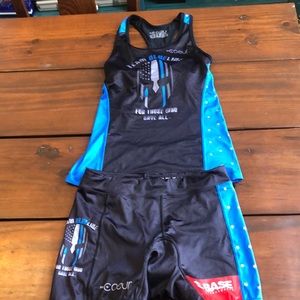 Coeur triathlon top and shorts
